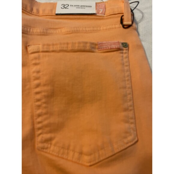 7 For All Mankind The Ankle Gwenevere Skinny Melon Womens Jeans Size 32 NWT $199 - Picture 11 of 12